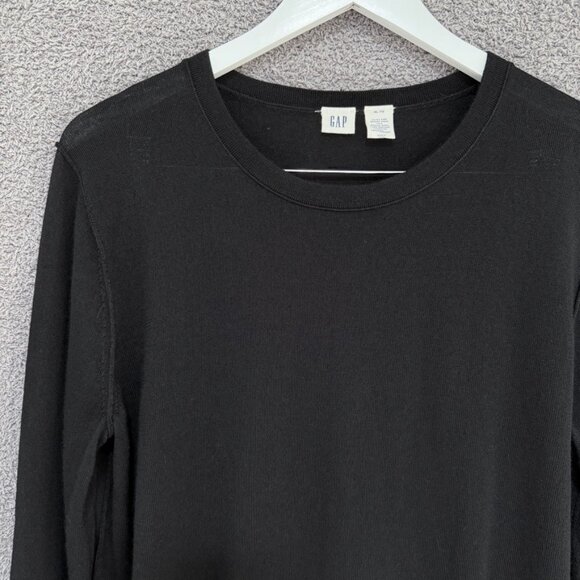 Gap Exposed Seam Merino Wool Sweater Black XL - Picture 1 of 7